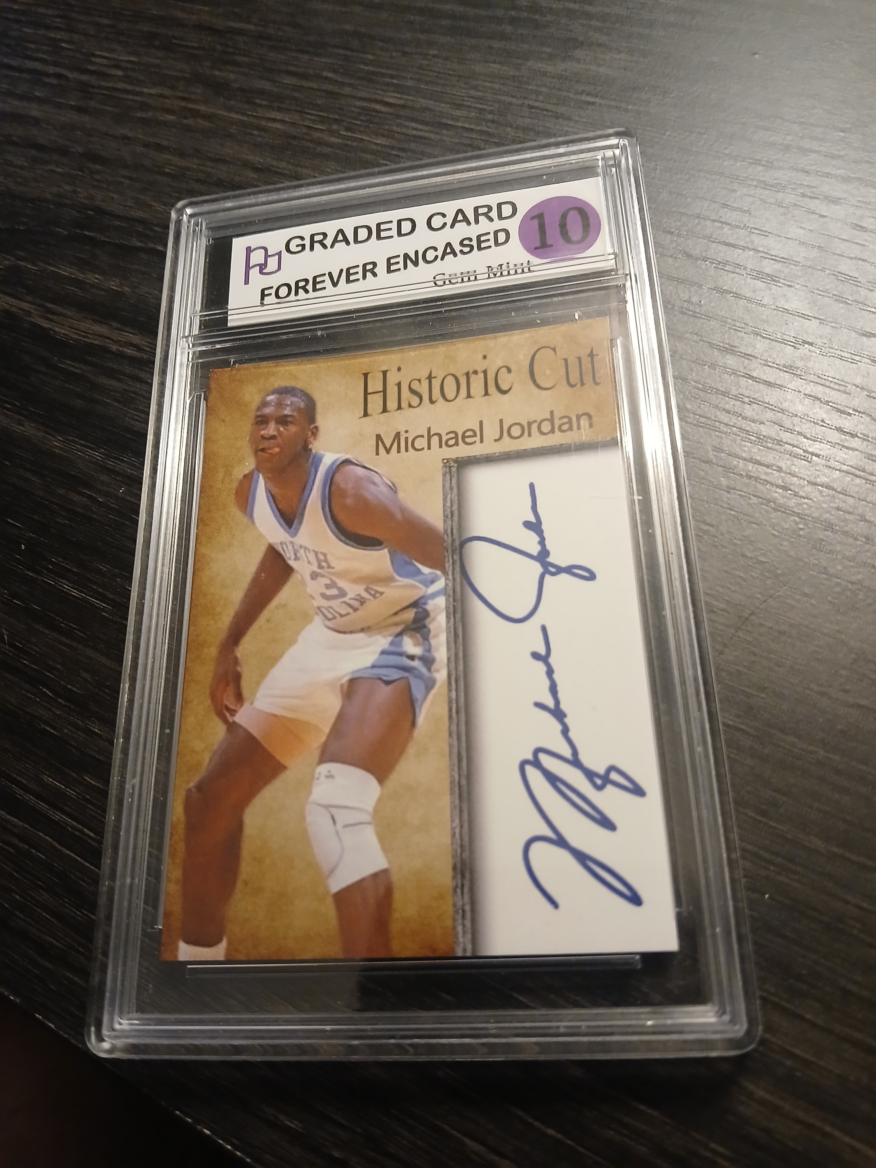 Historic Cut Michael Jordan Autograph Facsimile Gem Mint 10